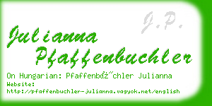 julianna pfaffenbuchler business card